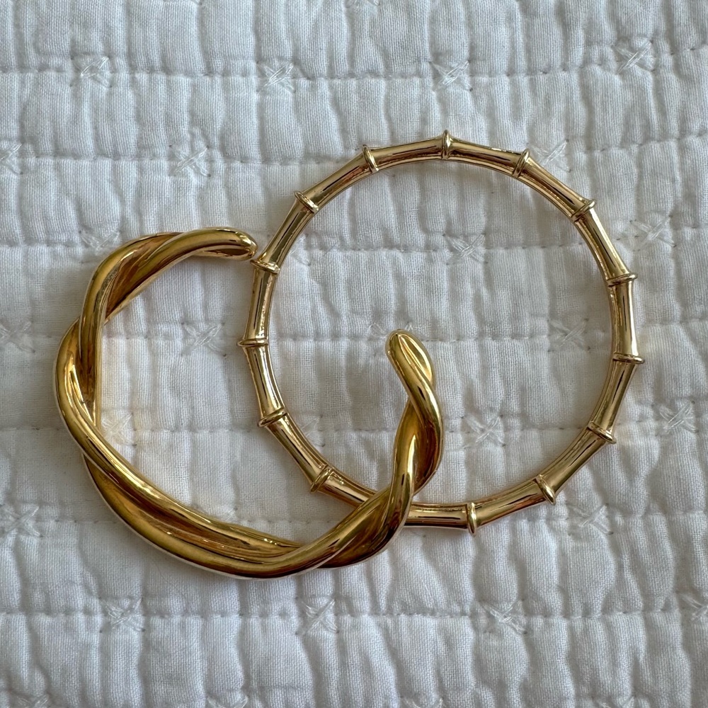 J. Crew Gold Bangle & Cuff Set